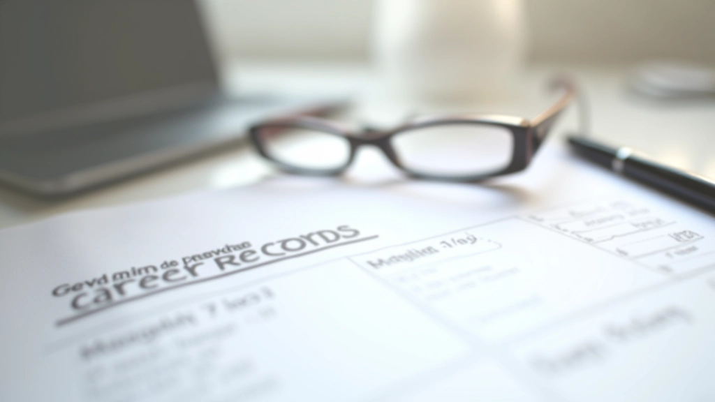 Relevé de carrière détaillé montrant les années de cotisation et les trimestres validés